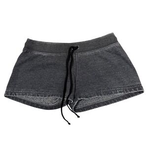 Hard Tail Forever XL Charcoal Gray Mineral Wash Fleece Drawstring Shorts PF-117